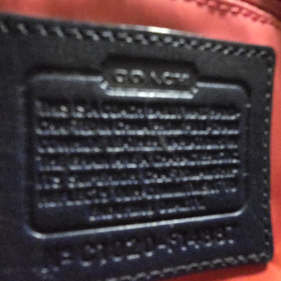 COACH Vintage Shoulder Bag Blue And Cream Colored - Picture 3 of 9